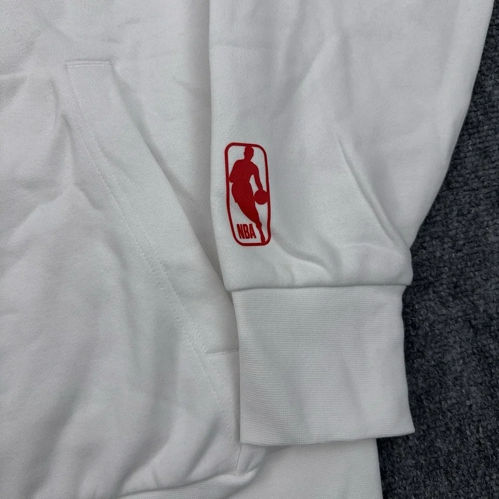 NEW Nike NBA Philadelphia 76ers Hoodie Mens Large White 